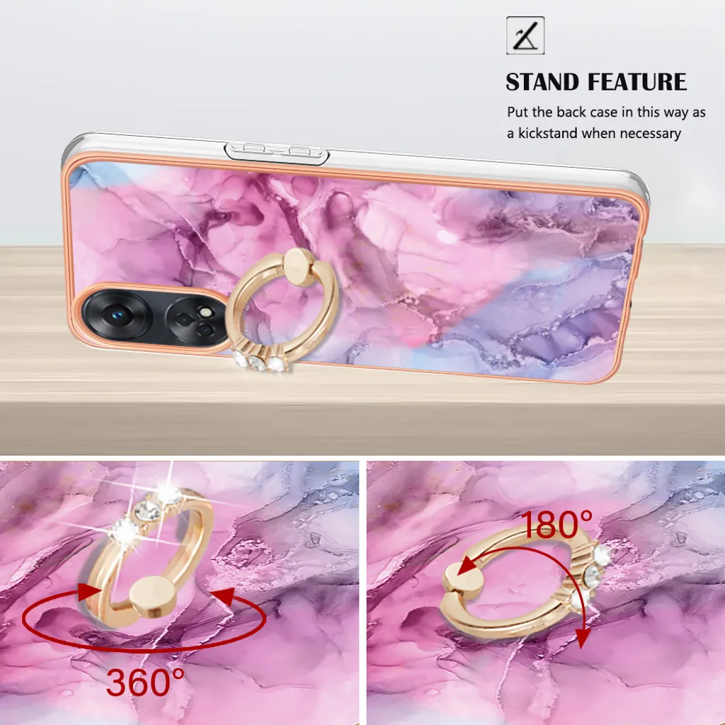 CRAVEN Cover for Oppo Reno8 T (Reno 8T), Gradient Colour Silicone Case