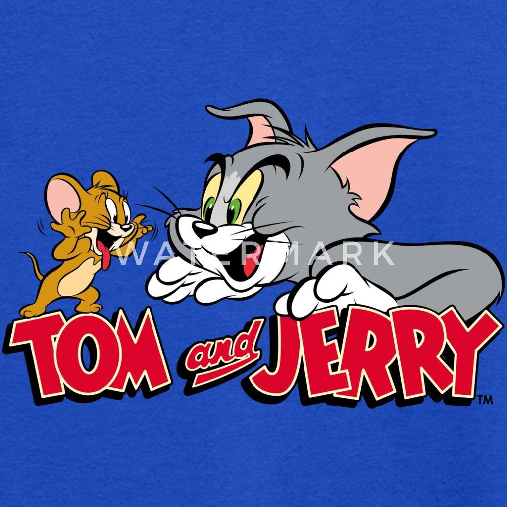 Spreadshirt Tom Und Jerry Fang Mich Doch Teenager T-Shirt, 134/146 (9-11 Jahre), Royalblau