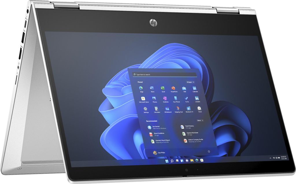 HP INC. 816D9EA#ABD HP Pro x360 435 G10 AMD Ryzen 7 7730U 33,8cm 13,3Zoll FHD BV 400 Touch 2x16GB 1TB/SSD UMA Wi-Fi 6E BT FPR W11P 3J Gar (DE)