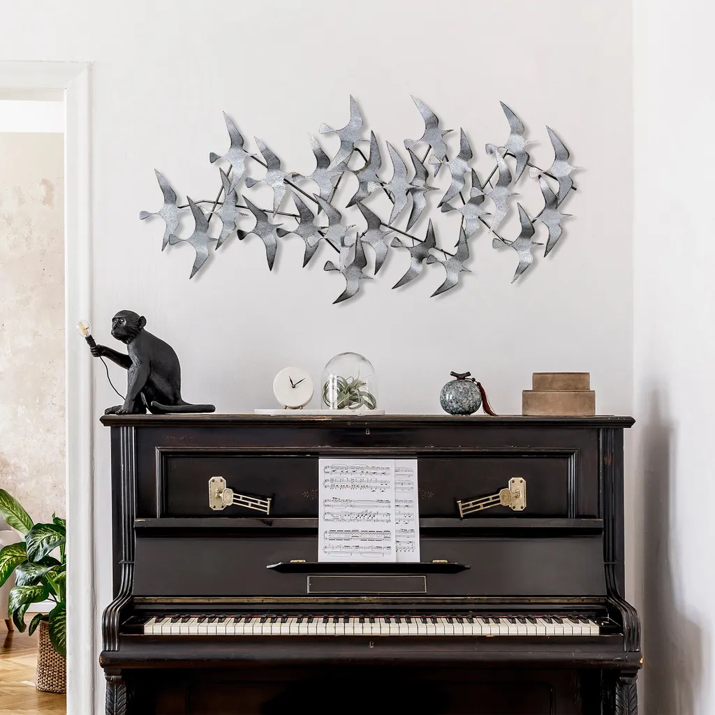 Wallity Martılar 3 Decorazione Parete Metallo Multicolore 124cm Offerta