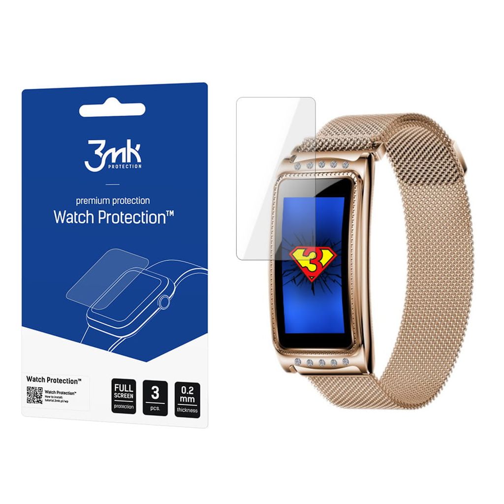 3mk Display Schutzfolie Watch Protection für Garett Women Lucy 0,2mm (3 Stück)