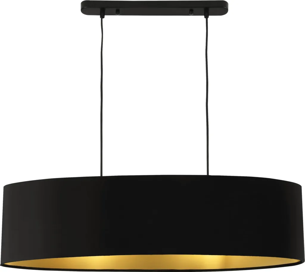 Luminaire suspendu design avec double abat-jour en tissu gris chic