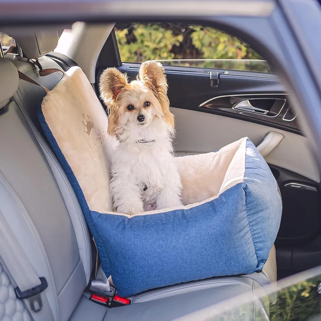 Panier auto pour chien lavable et adaptable sur siège arrière - 7