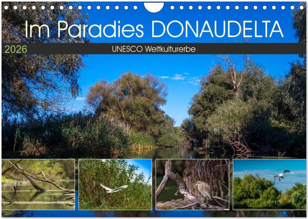 Das Paradies Donaudelta (Wandkalender 2026 DIN A4 quer), CALVENDO Monatskalender