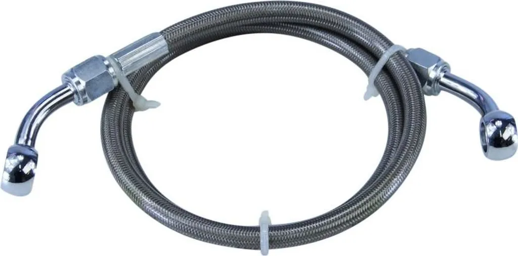 Tuyau de frein tressé inox 80cm Zündapp KS50 KS80 - Finition premium