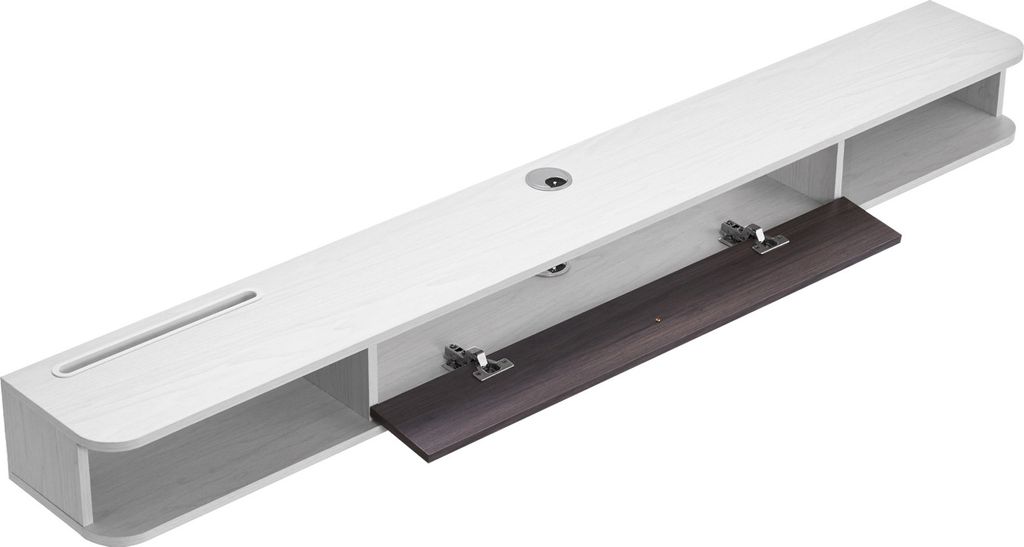 SucceBuy TV-Schrank mit Kabelloch Wandmontage Weiß 180 cm Produktbild 