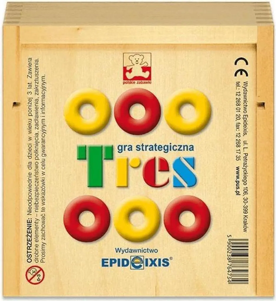 Tres Jeu de Stratégie en Bois - Coffret Premium pour 2 à 4 Joueurs