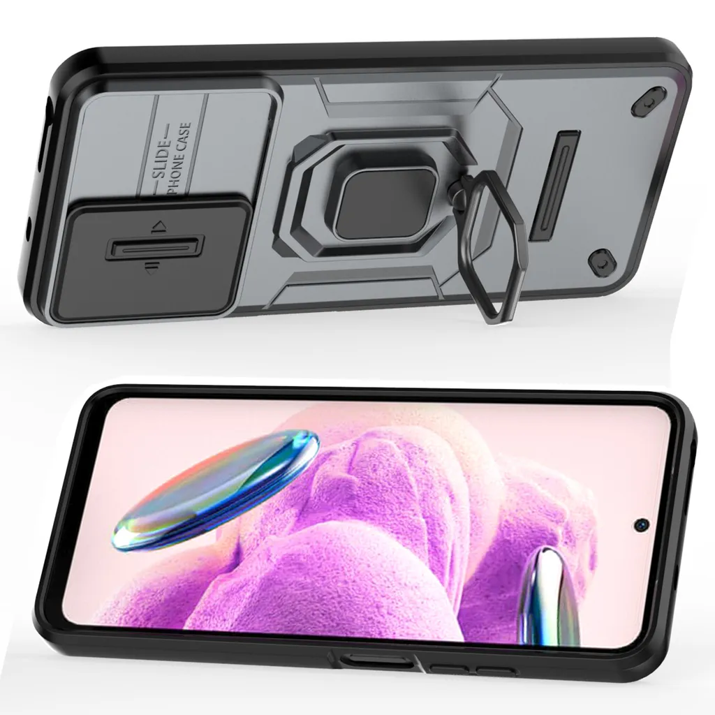 Cover Rugged Xiaomi Redmi Note 12S con Slide Camera e Kickstand - 3