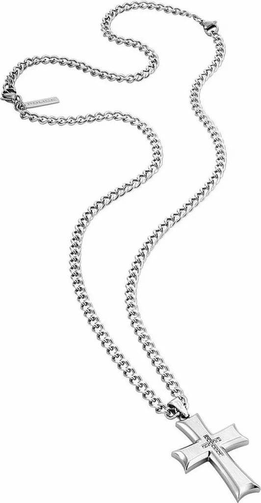Collier Acier Argenté Police PJ26160PSS01 Anti-Ternissement pour Femme