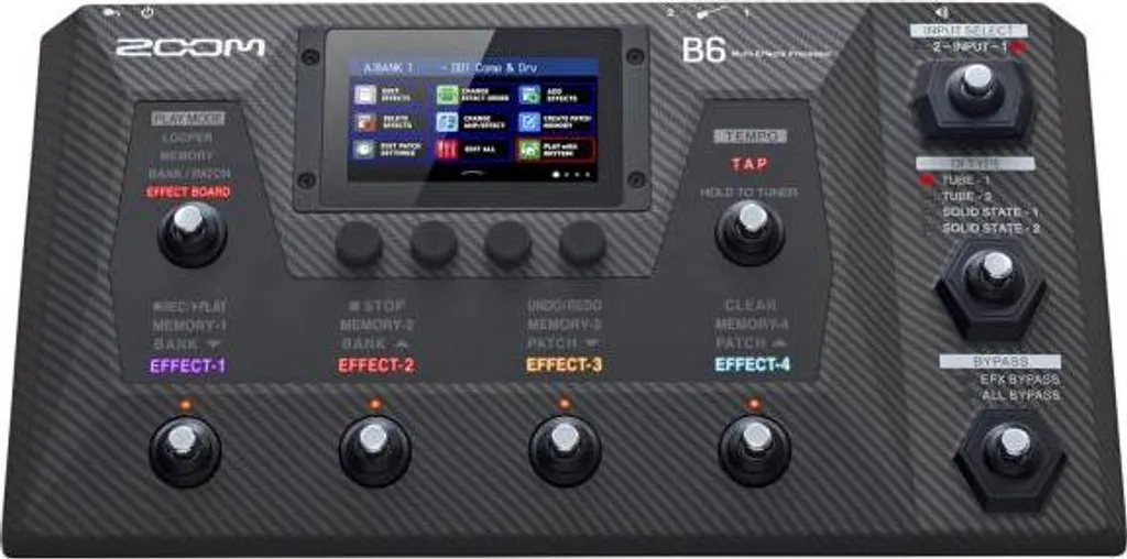 Processeur multi-effets pour basse Zoom B6 avec écran tactile haute résolution - 5