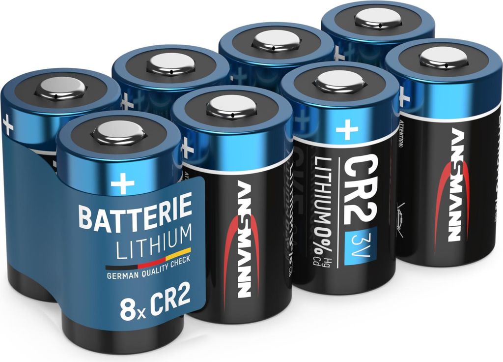 ANSMANN Piles CR2 Lithium, 8 pièces, spéciales Image du produit 