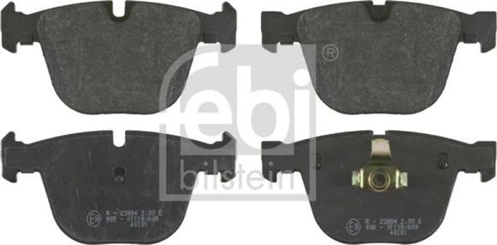FEBI BILSTEIN 16467 Bremsbelagsatz, Scheibenbremse OE 34110301476 kompatibel mit 1er E82, 3er E90, 3er E93, 3er E92, 5er E60, 5er E61, 6er E63, 6er...