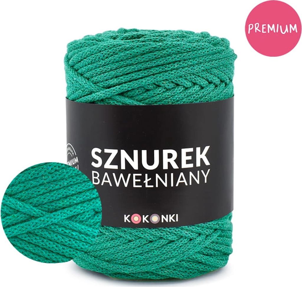 KOKONKI Premium Makramee Garn Baumwolle 5mm 100m Produktbild 