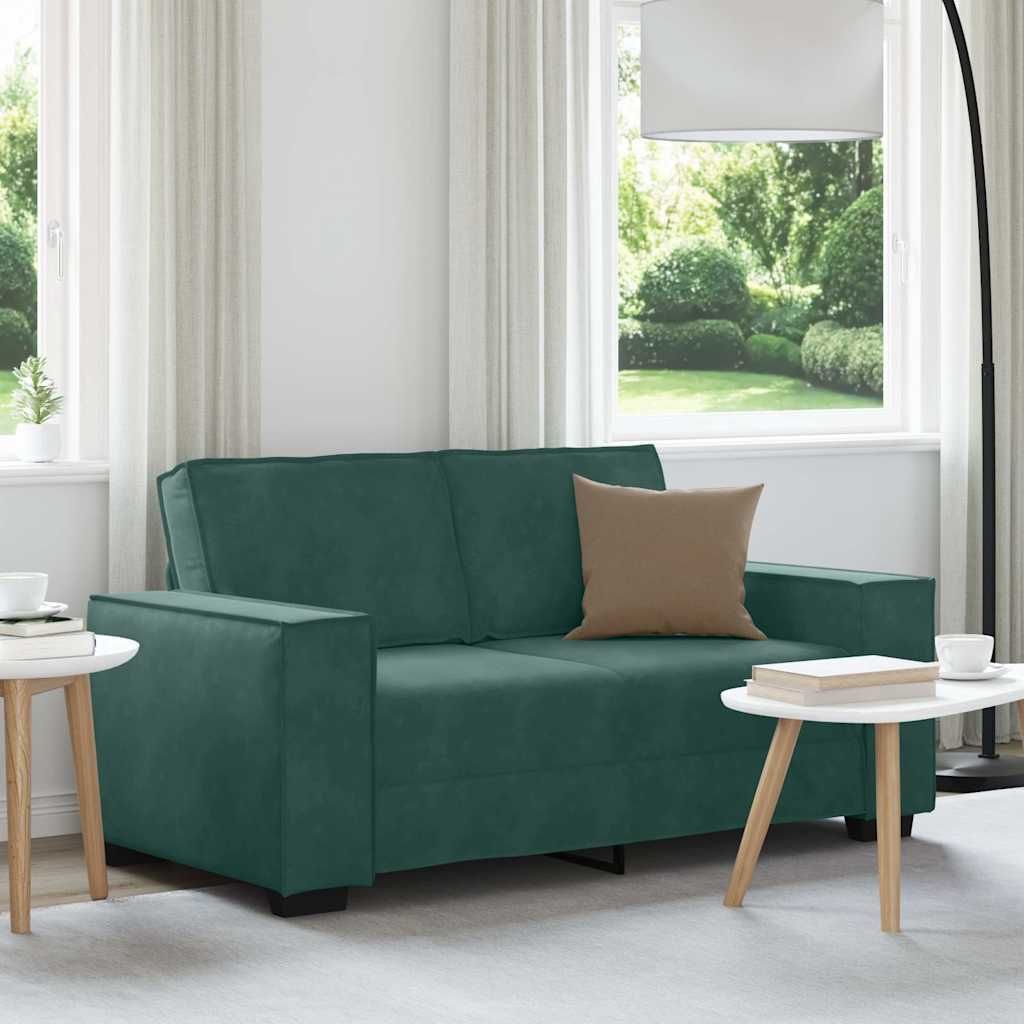 Design New 2-Sitzer-Sofa Dunkelgrün 120 cm Samt Klassische Sofas 2025 - CC7074967