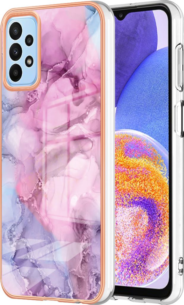 Galaxy A52S 5G Hülle, Muster Dünn TPU Silikon Stoßdämpfer Bumper Schutzhülle für Samsung Galaxy A52 4G/5G / A52S 5G Pink