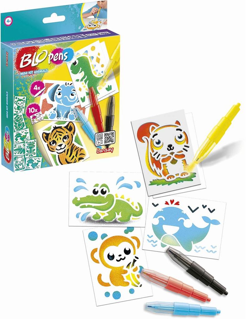 BLOPENS set di 4 pennarelli mini animali 23491 Immagine del prodotto 