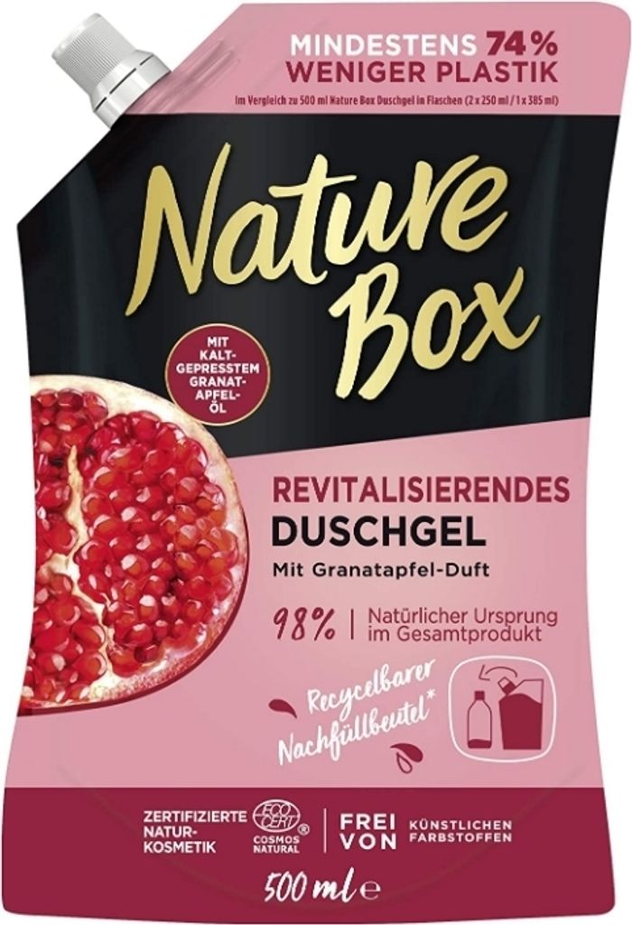 Nature Box Revitalizing Shower Gel with Pomegranate Oil 500ml
