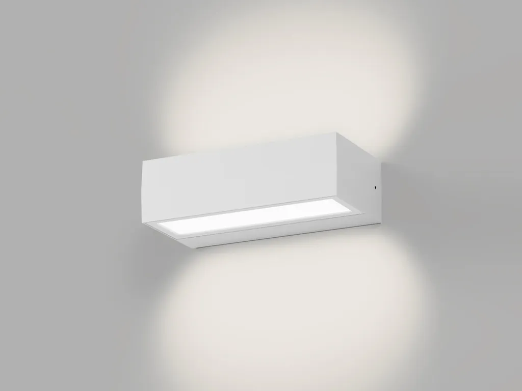 Applique LED design KVADER II blanc 5238351 étanche IP54 pour façade