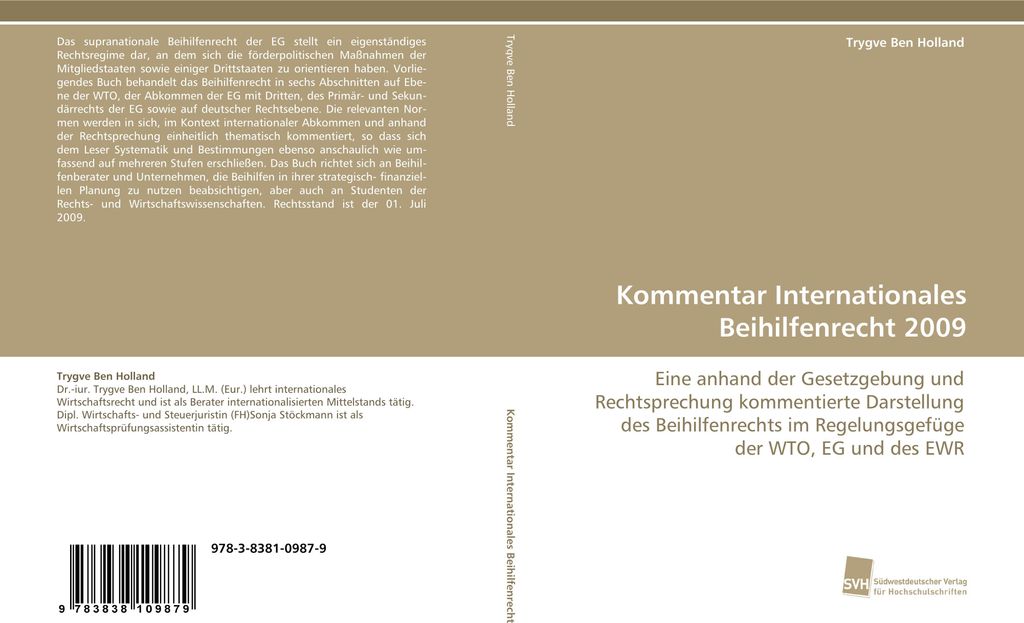 Kommentar Internationales Beihilfenrecht 2009