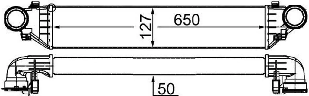 Intercooler Refroidisseur d'air de Suralimentation pour Mercedes-Benz