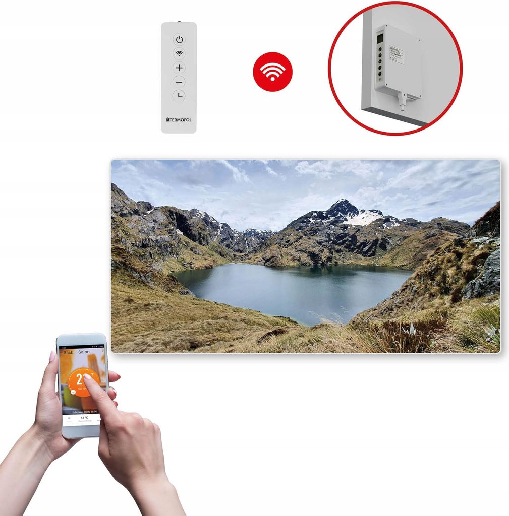 Termofol TF-SWT Infrarot Wandheizung - Wandheizung Elektrisch - Lake - 700W - 60x120 cm