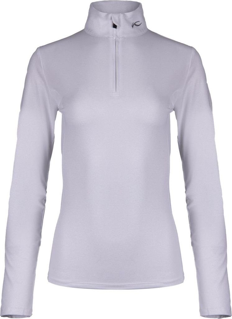 KJUS Motion Print Half-Zip Damen Skipulli weiss 40
