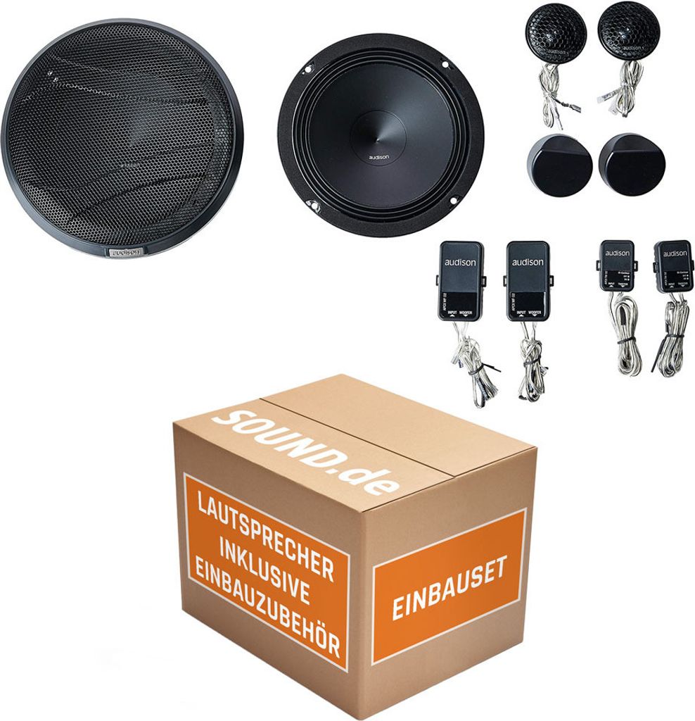 Audison APK-165 - 16,5cm Lautsprecher System - Einbauset passend für Seat Altea - justSOUND