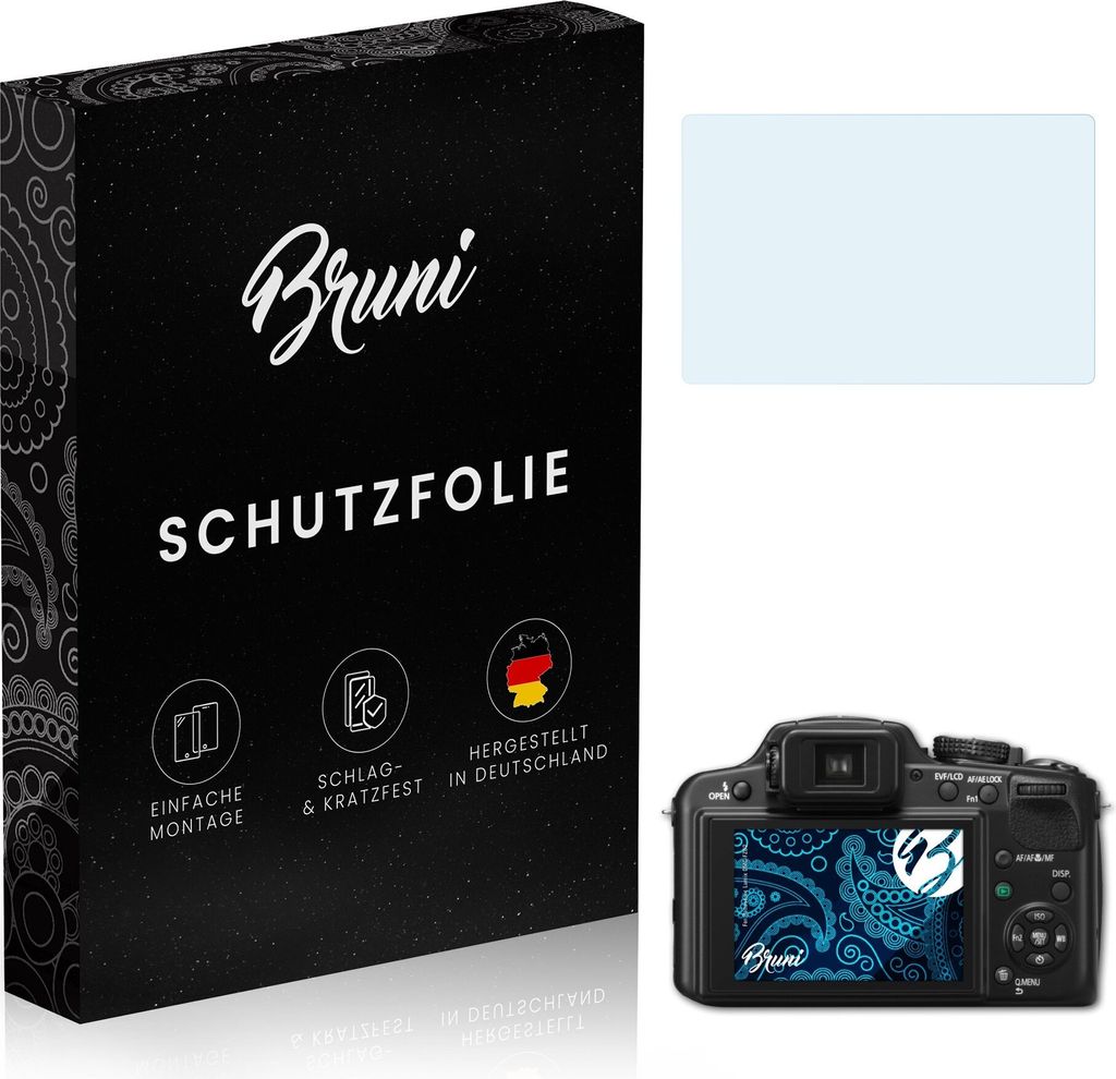 atFoliX 4054274697301, Transparent, Panasonic, Lumix DMC-FZ62, Klare Bildschirmschutzfolie, Kratzresistent, Glänzend