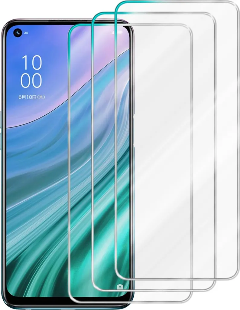 Cadorabo 3x Pellicola protettiva per OPPO A54 5G / A74 5G in CRYSTAL CLEAR Pellicola protettiva temperata per schermo blindato