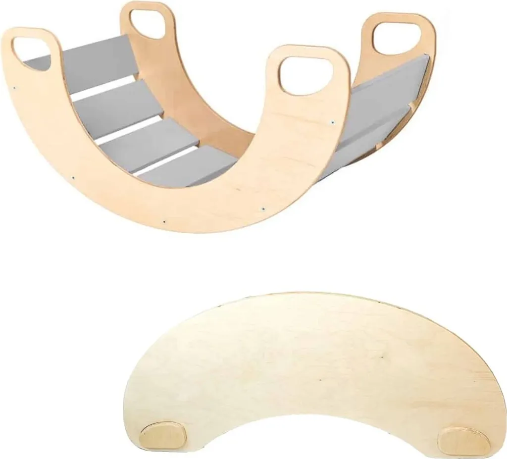 Sunny Ash Holzwippe con Tavolo: Arredo Montessori in Frassino Naturale