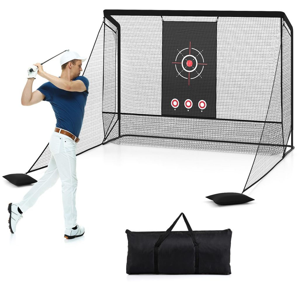COSTWAY Golfnetz, Golf-Übungsnetz mit Zielscheibe, 4 Produktbild 