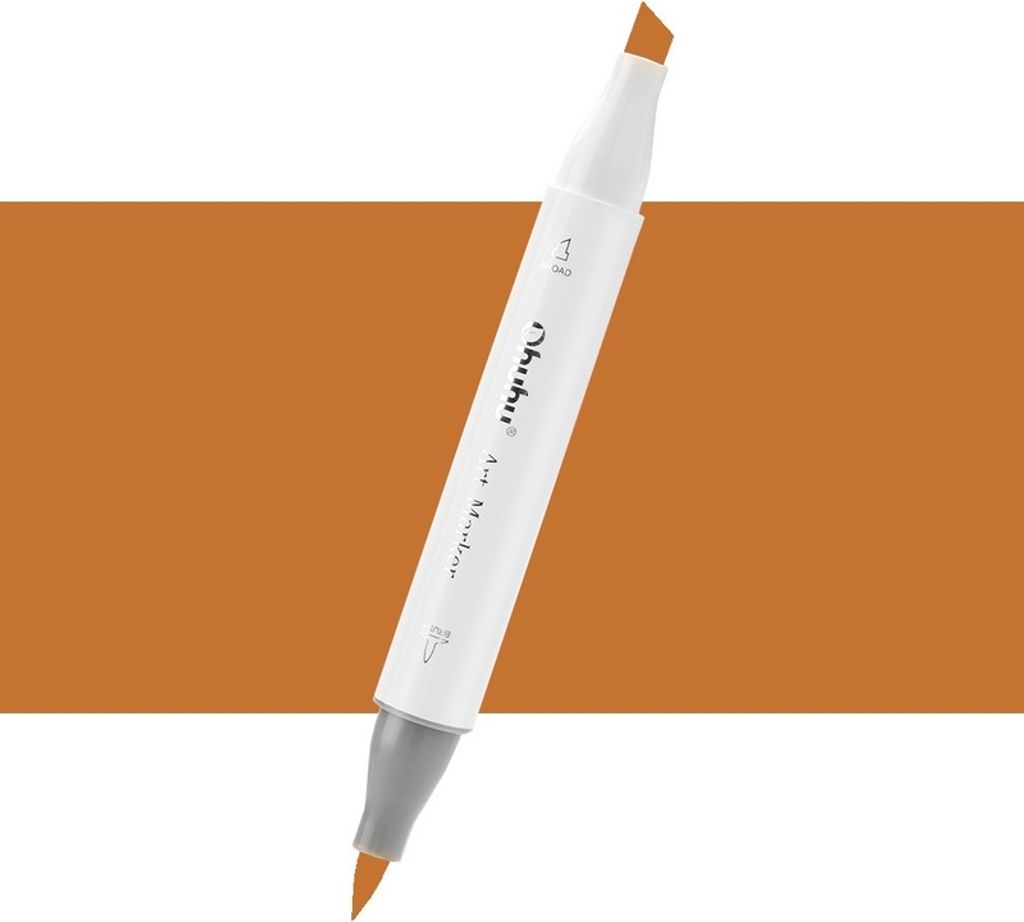 Lihová fixa OHUHU oboustranná Brush & Chisel, Y210 Deep Obrázek produktu 