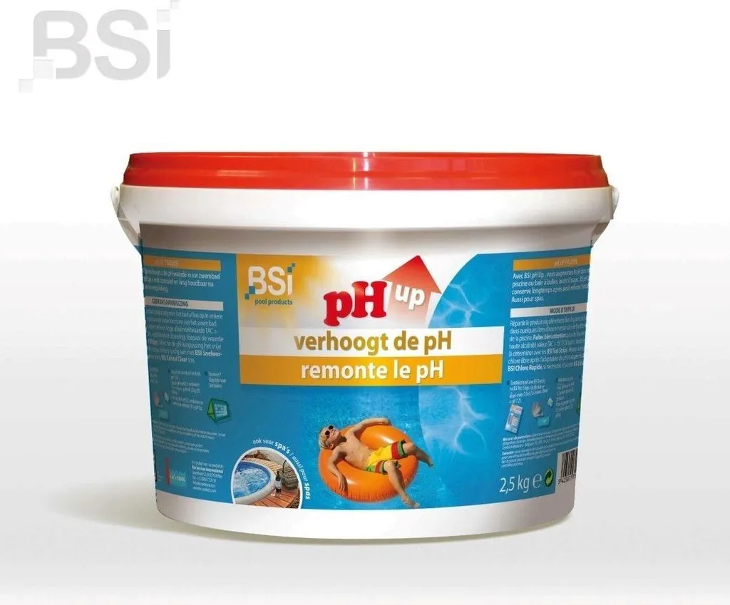 BSI pH Up Poudre 2,5 kg - Correcteur de pH Plus pour Entretien Piscine
