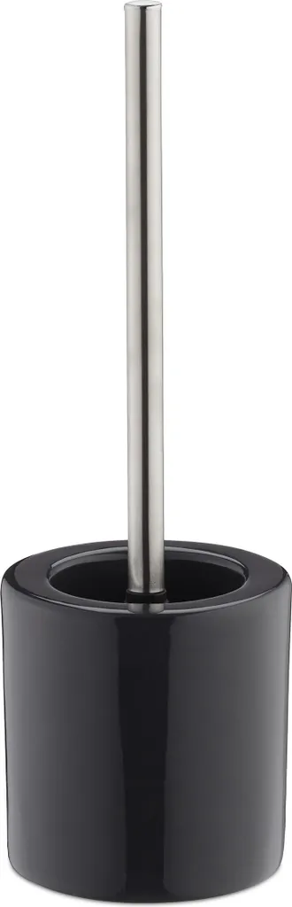 Relaxdays WC-Garnitur 10024107_111: Set Accessori Bagno Acciaio Inox