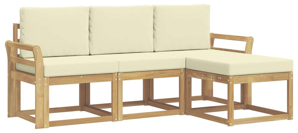vidaXL Outdoor-Sofagarnitur 4 pcs