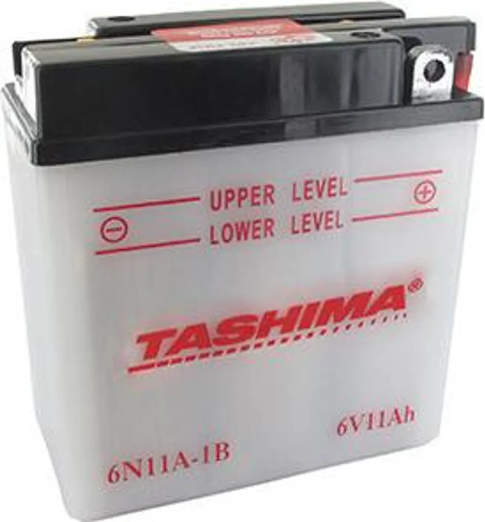 Batterie 6V 11Ah Tashima + à Droite - Format 122x62x131mm Haute Qualité