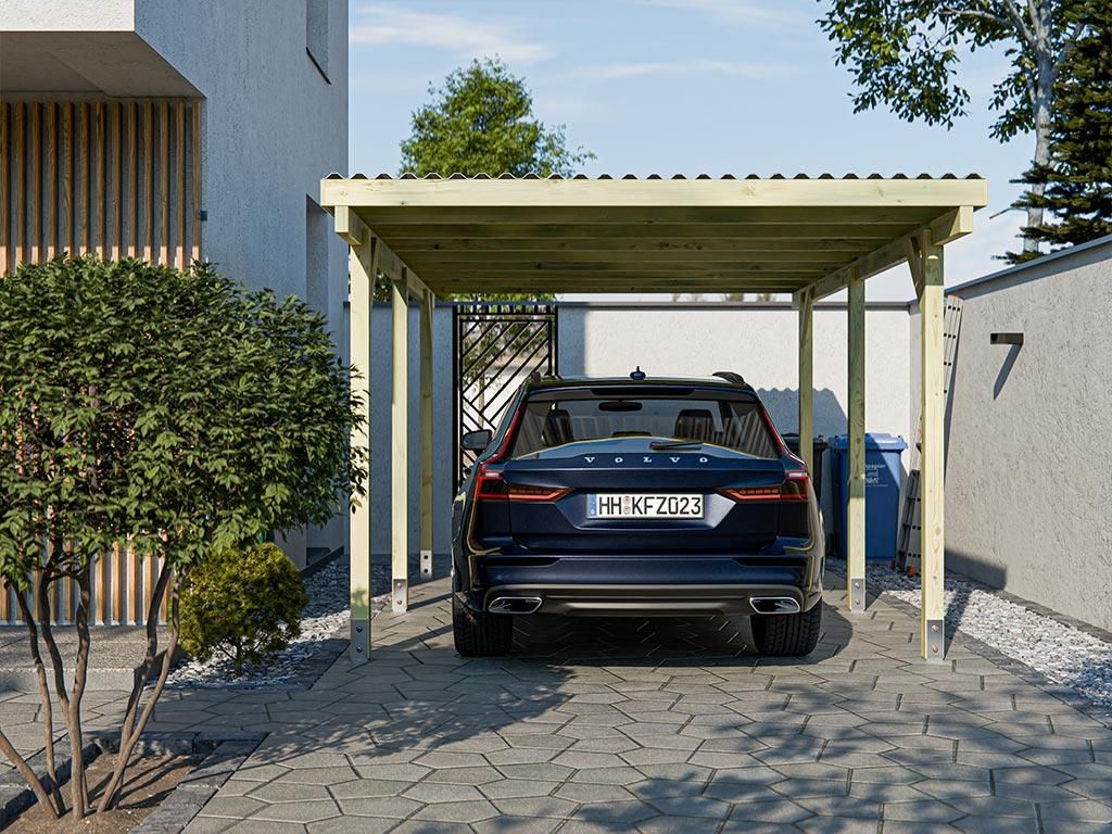 Holz-Einzelcarport SmartCover KDI, Kiefer Produktbild 