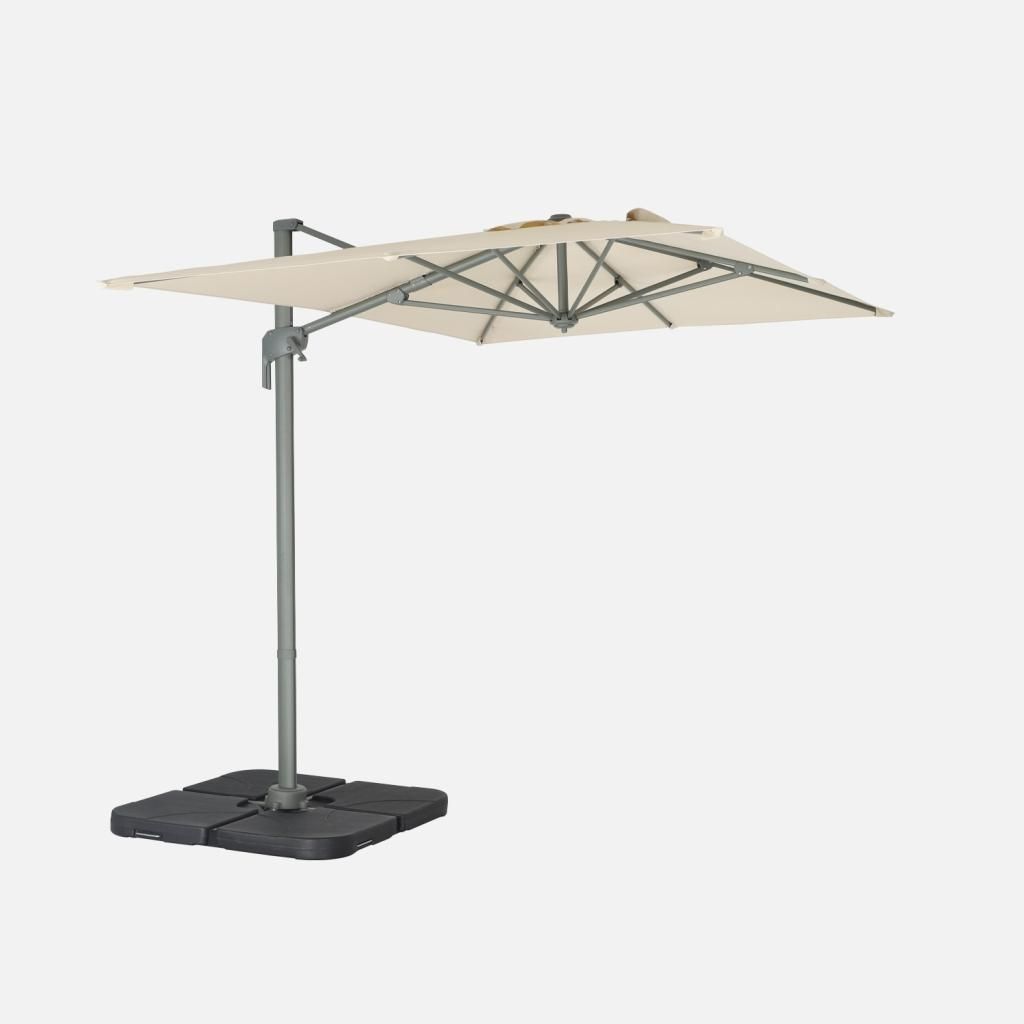 sweeek - Rechteckiger Ampelschirm 2x3 m - Ecru