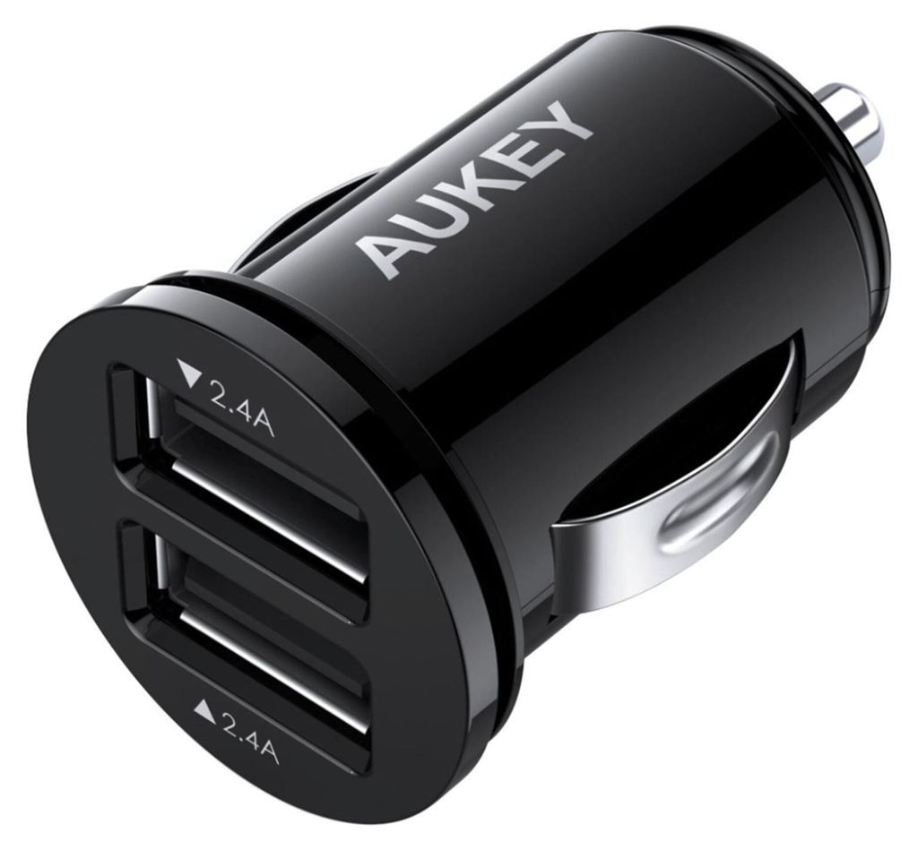 AUKEY Car Charger 24W black 2-Port USB-type A CC-S1 Produktbild 