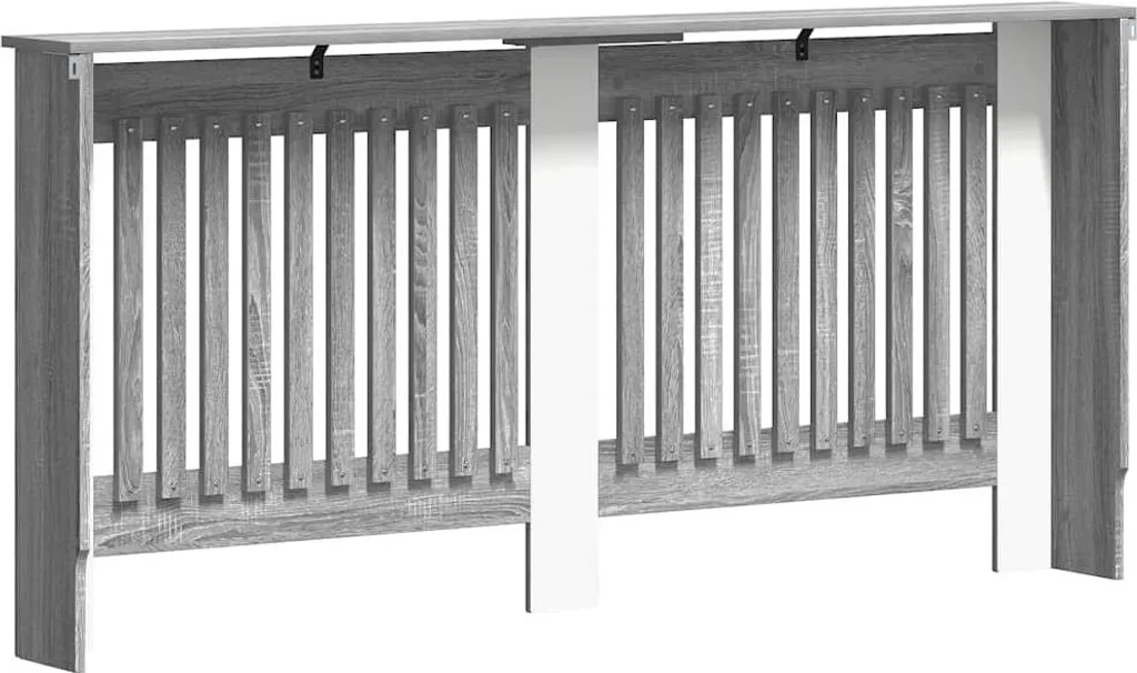 Cache-Radiateur Gris Sonoma avec Tablette Déco 172 cm - Finition Premium