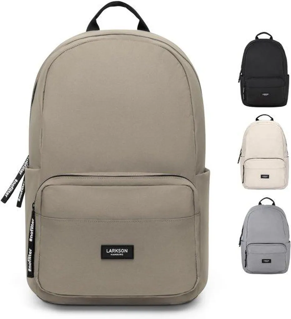 Cartable gris pour adolescent avec compartiment PC 16 pouces imperméable