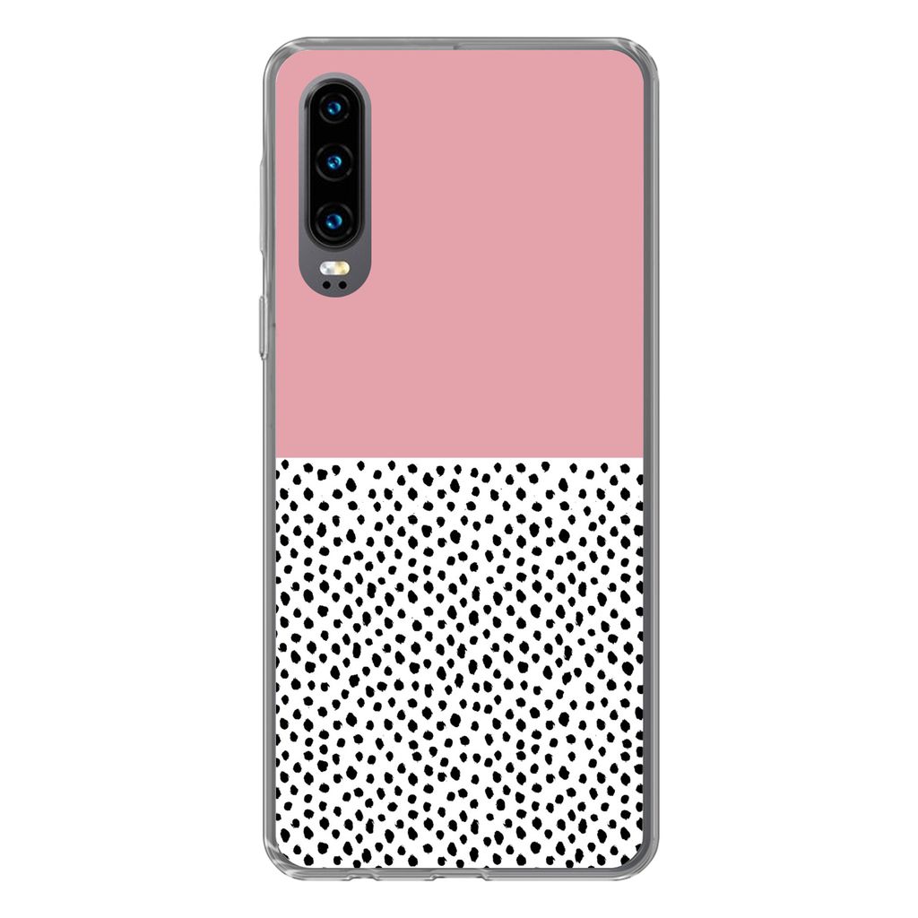 MuchoWow® Handyhülle Schutzhülle Hülle für Huawei P30 Polka Produktbild 