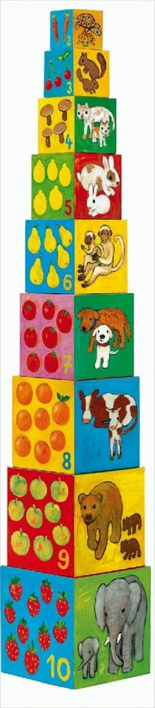 Djeco - Stapelturm: 10 my friends blocks Produktbild 