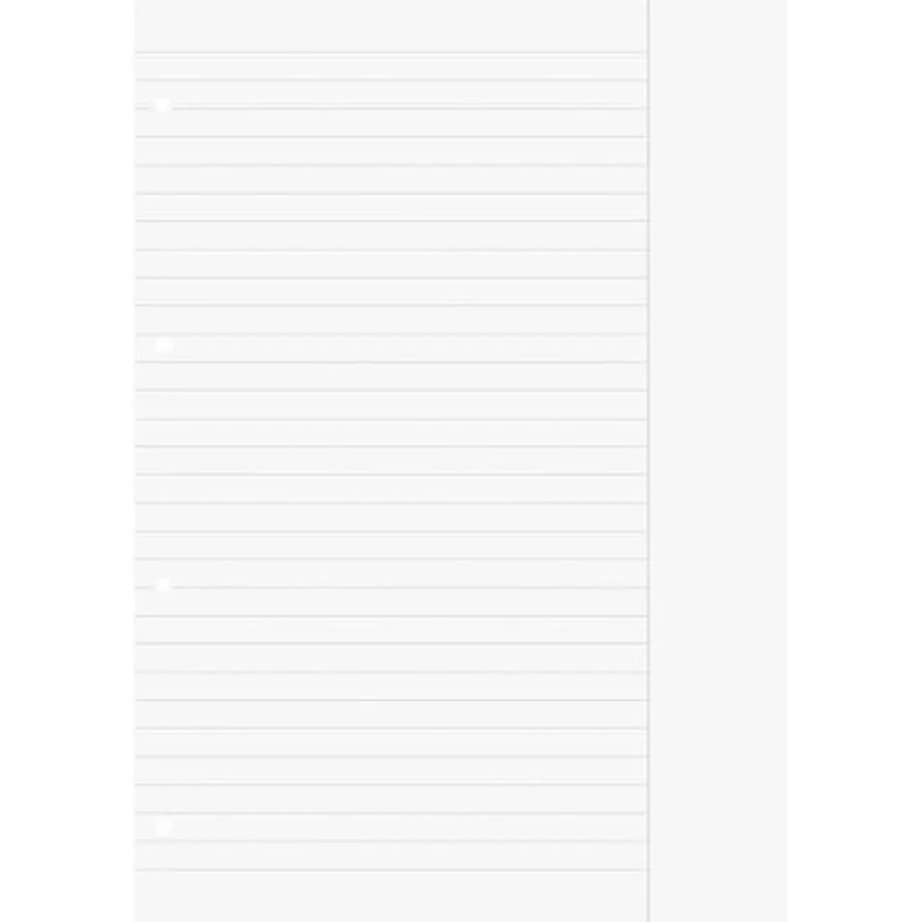 Feuilles A4 perforées lignées avec marge : ne perdez plus vos notes, 25p