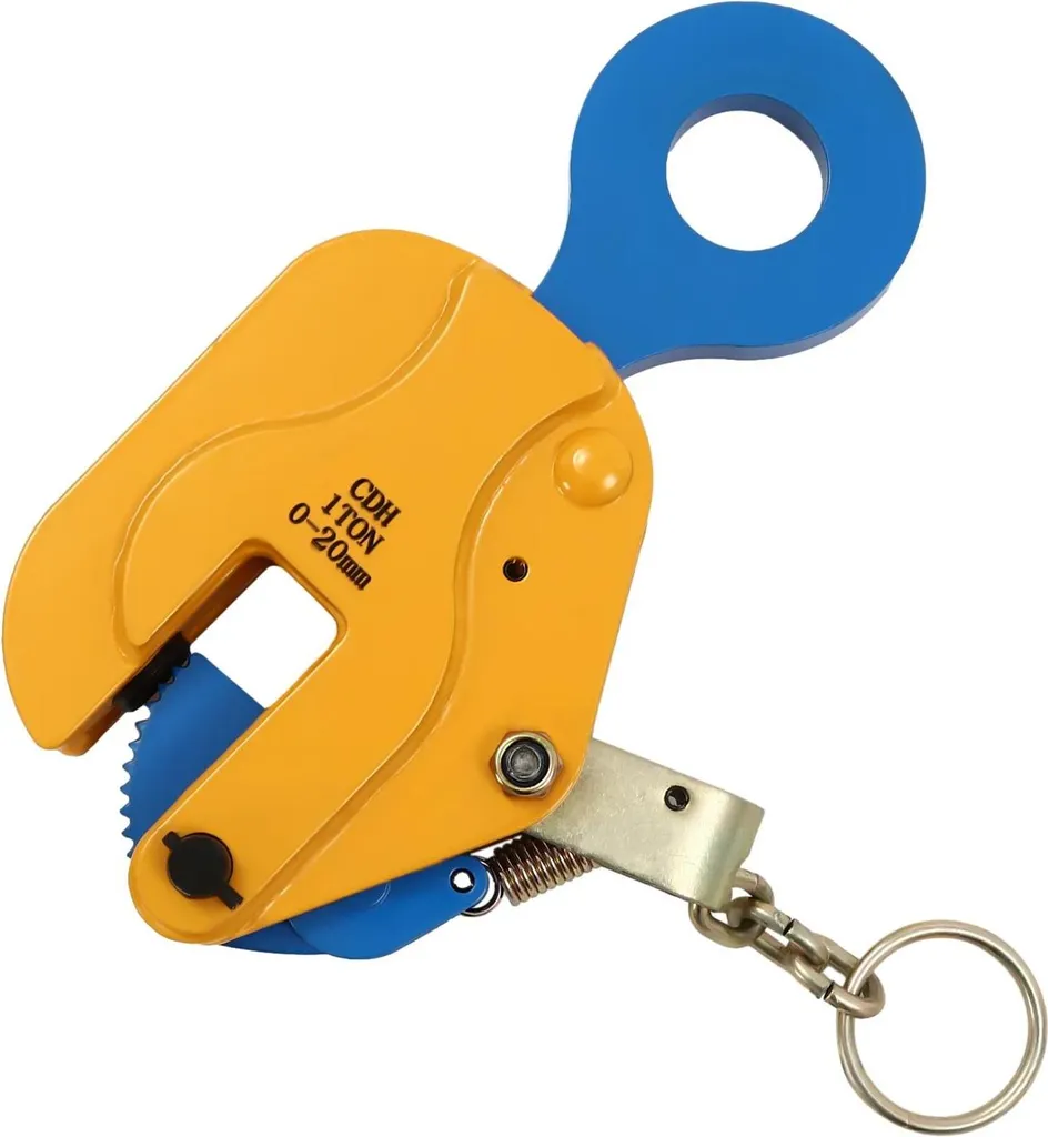 Lifting Clamp Verticale Gialla - Efficienza per Carpenteria Pesante