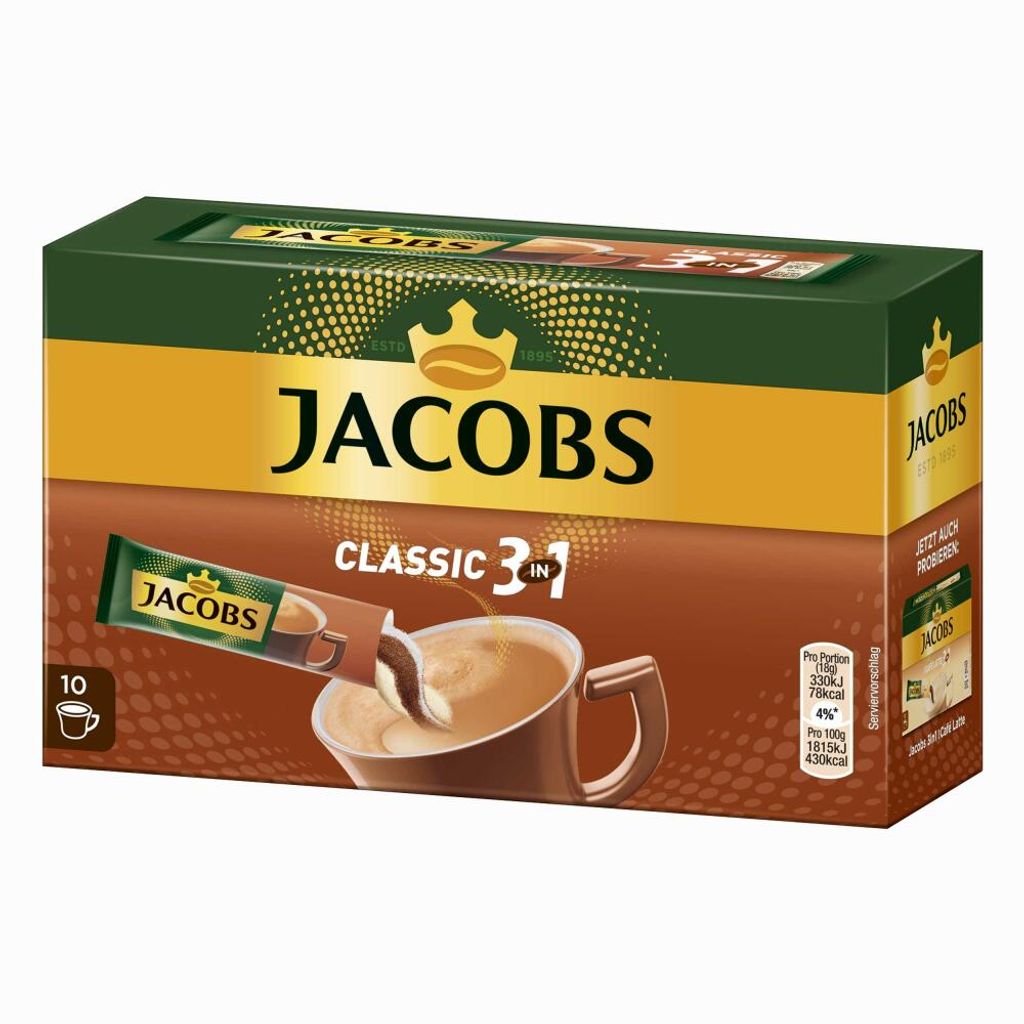 Jacobs Classic 3in1 Sticks | löslicher Kaffee | 10 Produktbild 11