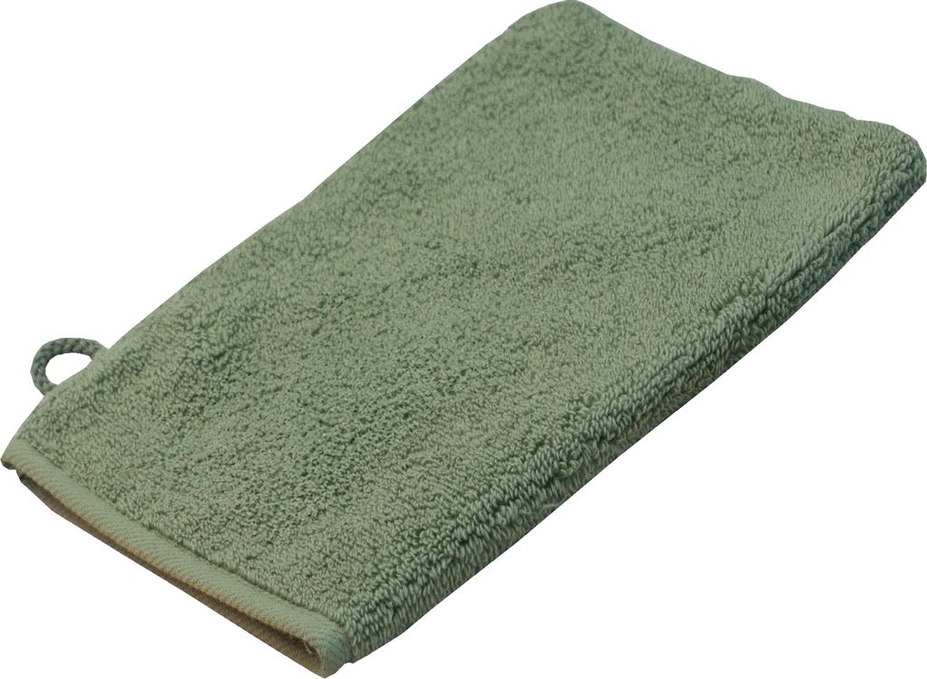 Ross Waschhandschuh Sensual Skin 16 x 21 cm piniengrün Hohe Farbbrillanz, Einfache Pflege