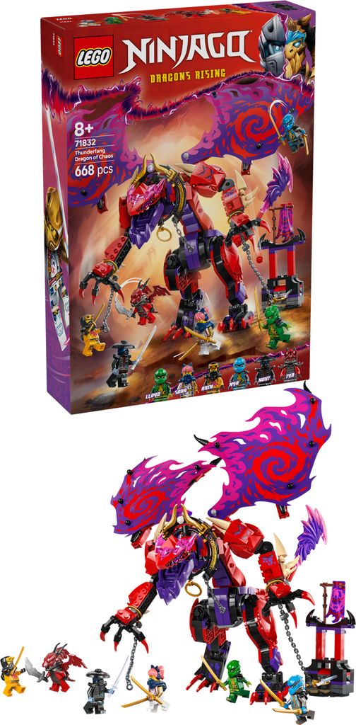 LEGO® NINJAGO® 71832 Chaosdrache Donnerzahn Produktbild 