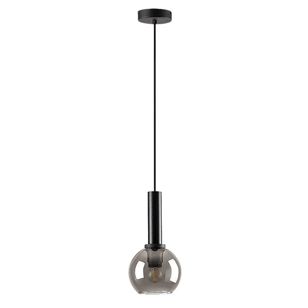 Lampada Sferica Rabalux 72171 Centio - Design Nordico Vetro Grigio E27