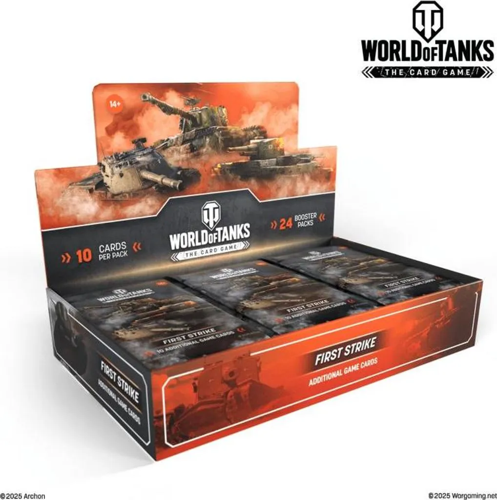 World of Tanks First Strike - Présentoir 24 Boosters (Anglais) - JCC